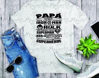 Digital file /  Dad super heroe  /  digital / design file download SVG and PNG