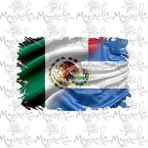 Digital file /  Mexico  El salvador  flag /  digital / design file download PNG
