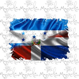 Honduras and Republica dominicana  flag   /  digital / design file download  PNG and JPG