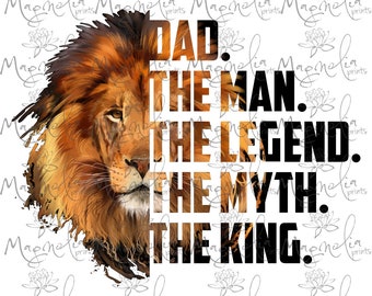 Digitale Datei / Papa der Mann die Legende der Mythos der König Aquarell / digital design file download PNG