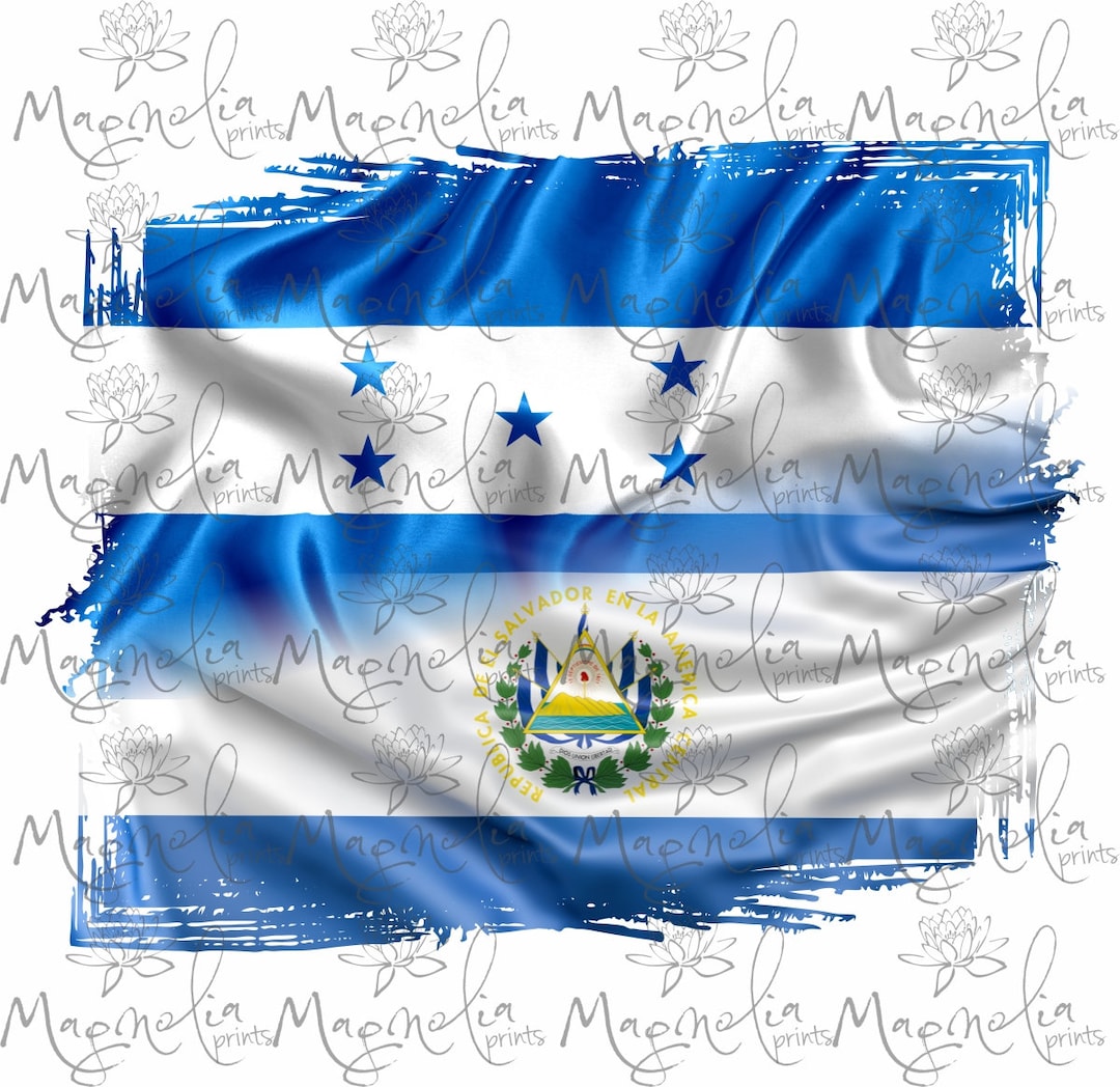 Honduras Salvador Flag / Digital / Design File Download PNG Etsy