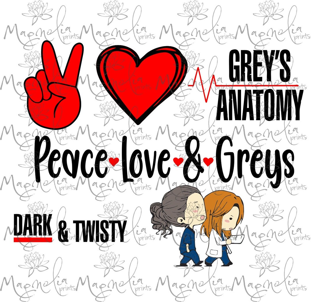 Digital File / Grey's Anatomy / Design for Sublimation Digital ...