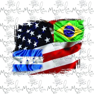 3 flags USA honduras brasil   flag   /  digital / design file download  PNG