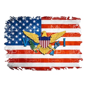 Digital file /  usa virgin symbol  flag /  digital / design file download PNG