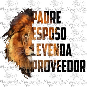 Padre esposo leyenda proveedor cita en español dia del padre / digital / descarga de archivo de diseño SVG y PNG