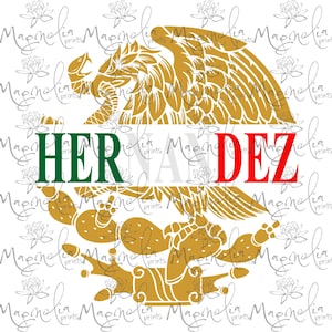 Aguila mexicana / Mexican eagle /  HERNANDEZ /  digital / design file download / png svg jpg eps  / Mexico escudo / escudo mexicano
