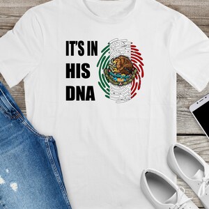 Digital File/ Its in Her/his Dna Mexican Flag Finger Print / - Etsy