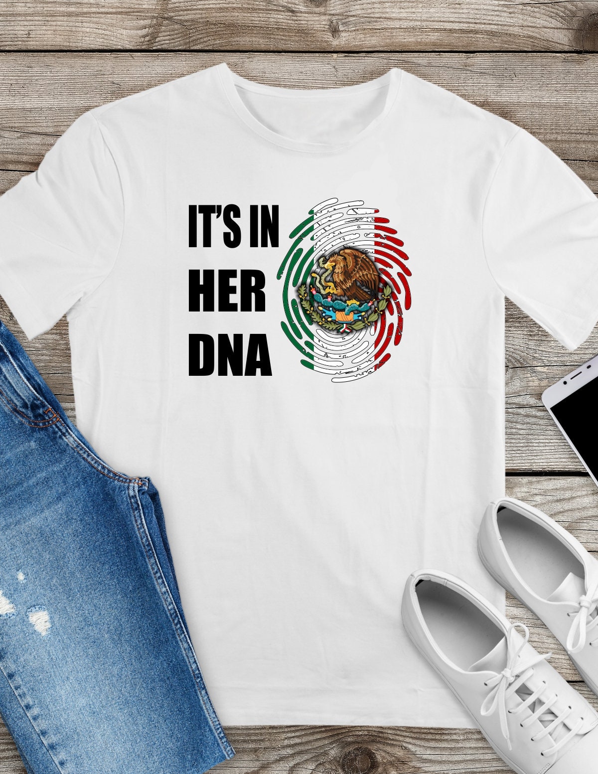 Digital File/ Its in Her/his Dna Mexican Flag Finger Print / - Etsy