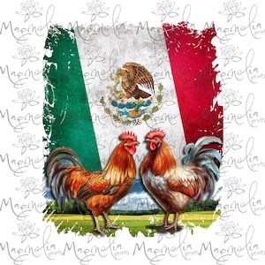 Archivo digital / 2 Gallo Gallo / digital / archivo de diseño descargar PNG / imprimible / vida agrícola / Gallero / gallos / mexicano