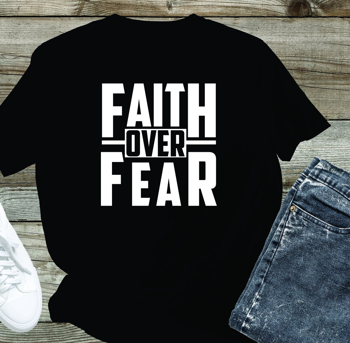 Digital File / Faith Over Fear / Digital / Design File - Etsy