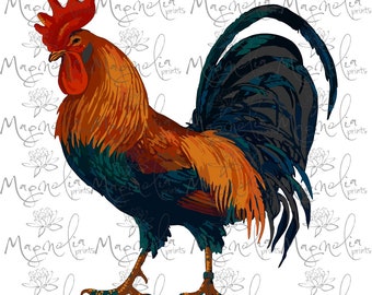 Fighting Rooster Svg Etsy