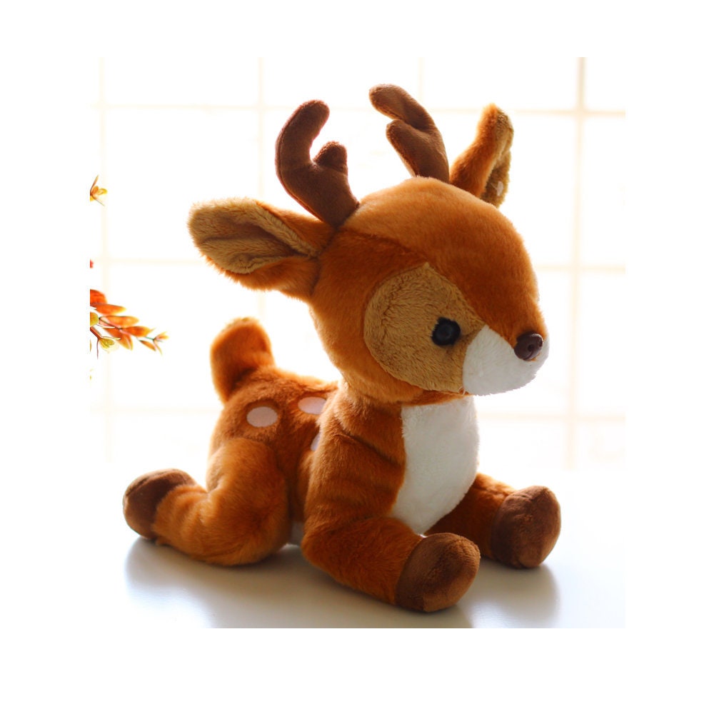 Cute Sika Deer Plush Softy Toys kids animals Christmas New | Etsy