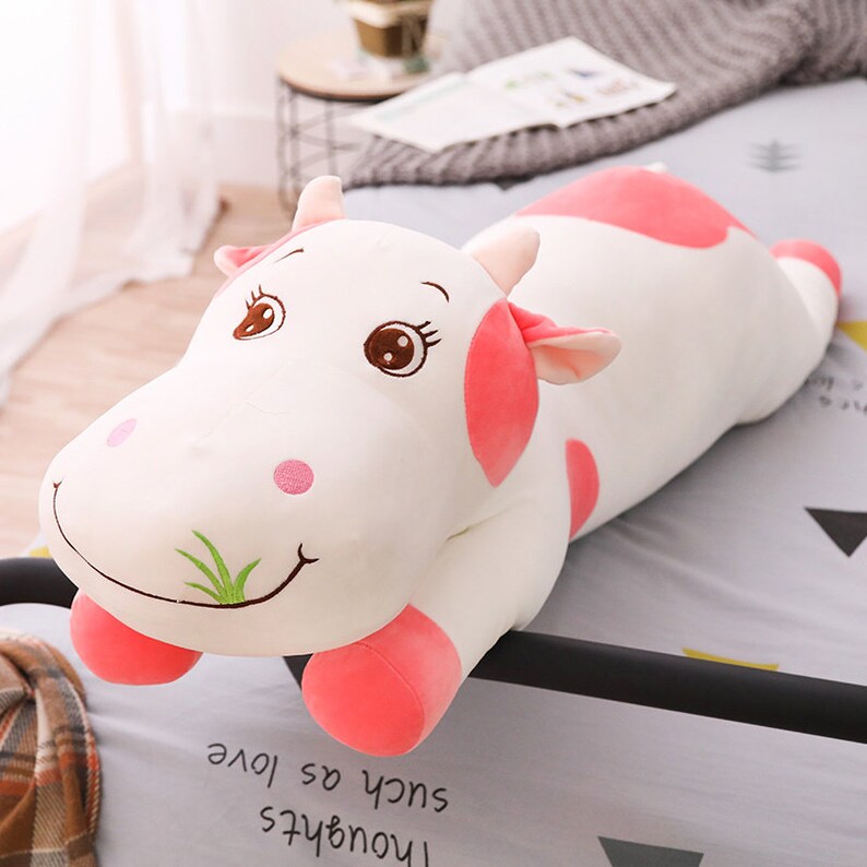 Cute Plush Cow Sleep pillow Toy For Bed Plush Stuffed Toys Etsy