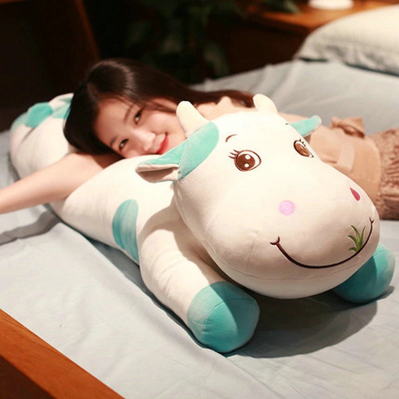 Cute Plush Cow Sleep pillow Toy For Bed Plush Stuffed Toys Etsy