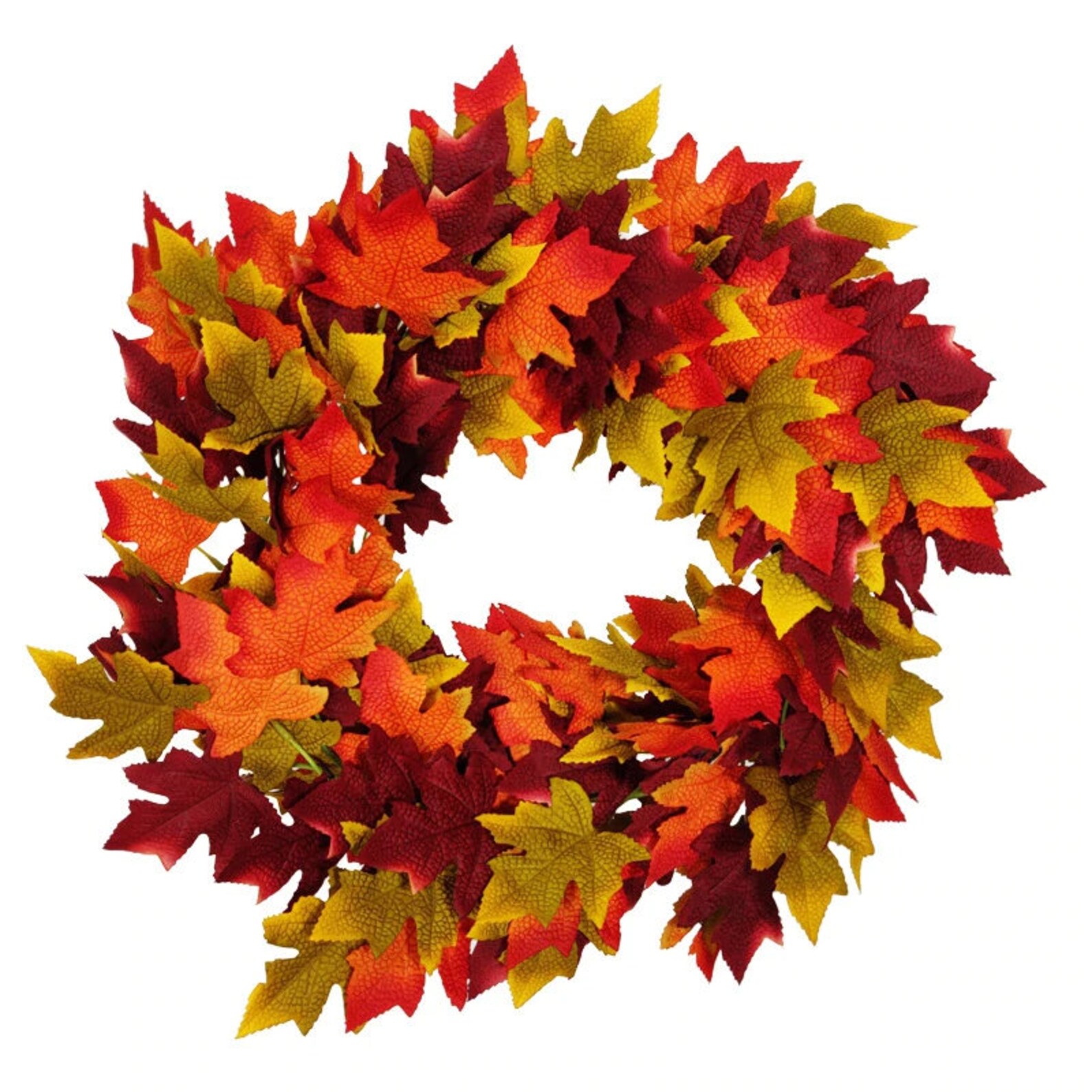 2m Artificial Autumn Garland Maple leaves Front Door Etsy
