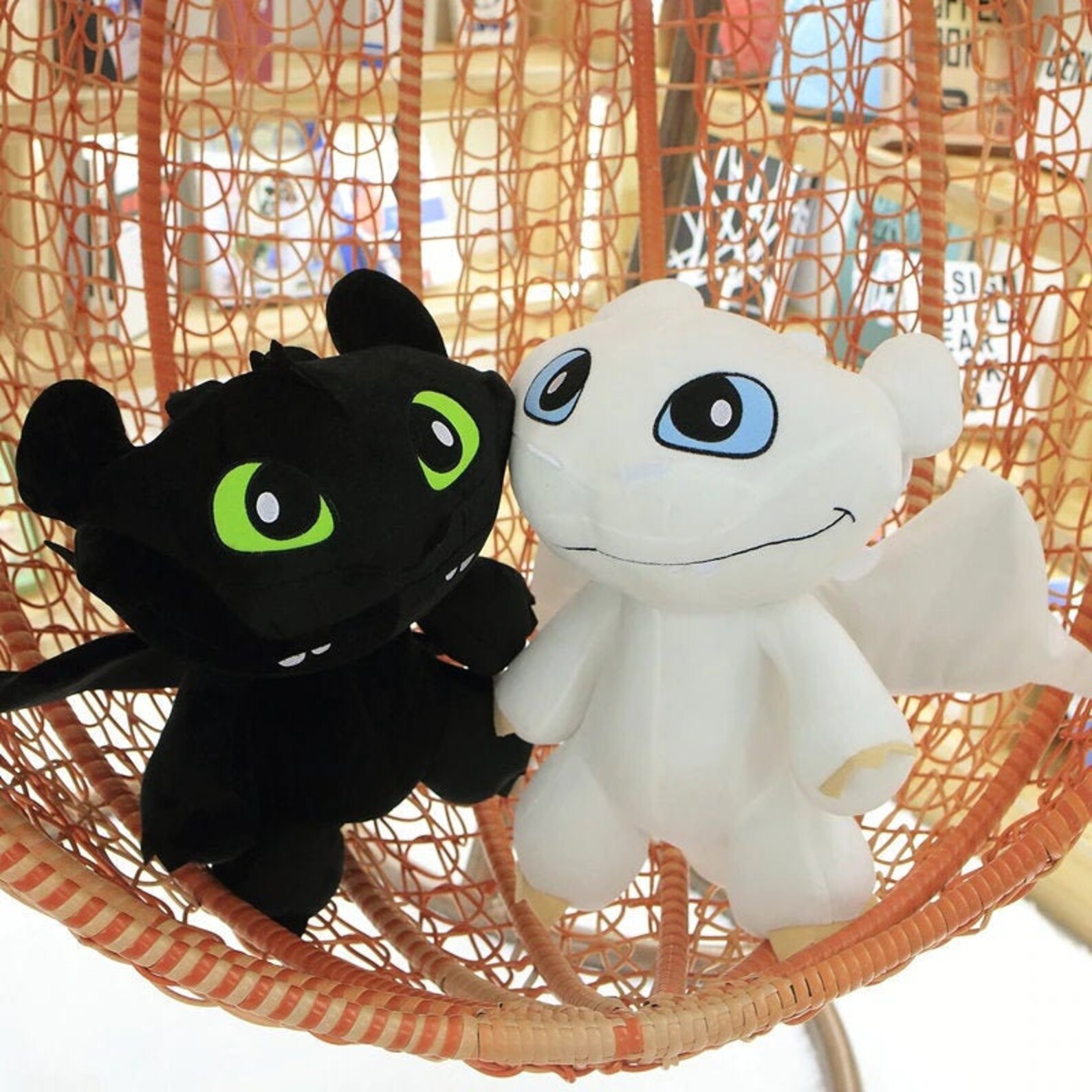 How to Train Your Dragon Plush Toys Toothless Fury White Etsy