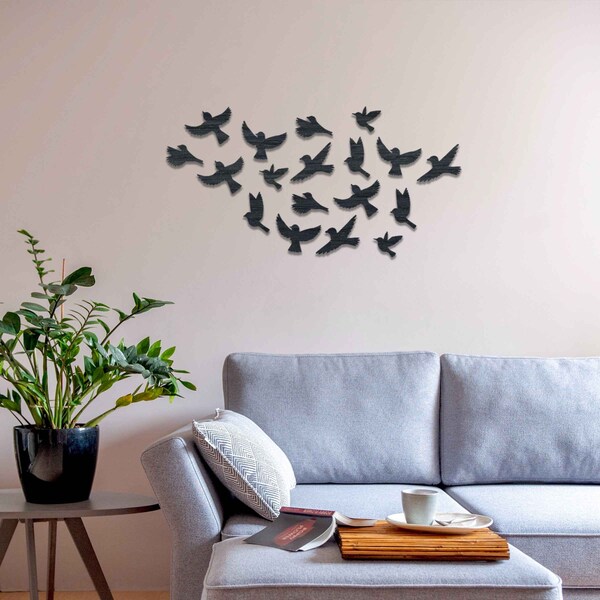Flying Birds Wall Art Etsy UK