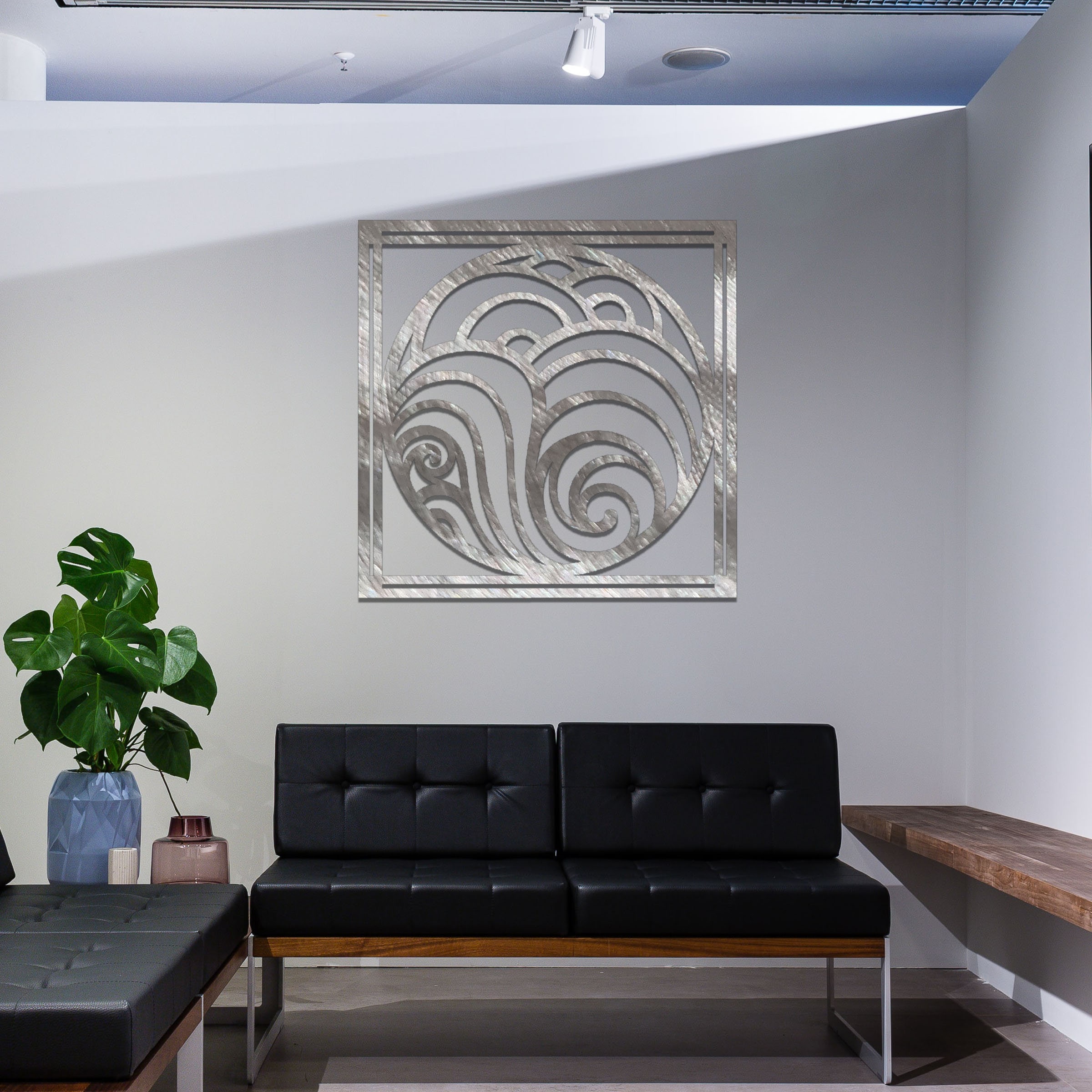 Abstract Circular Metal Wall Art Modern Metal Decor Design - Etsy UK