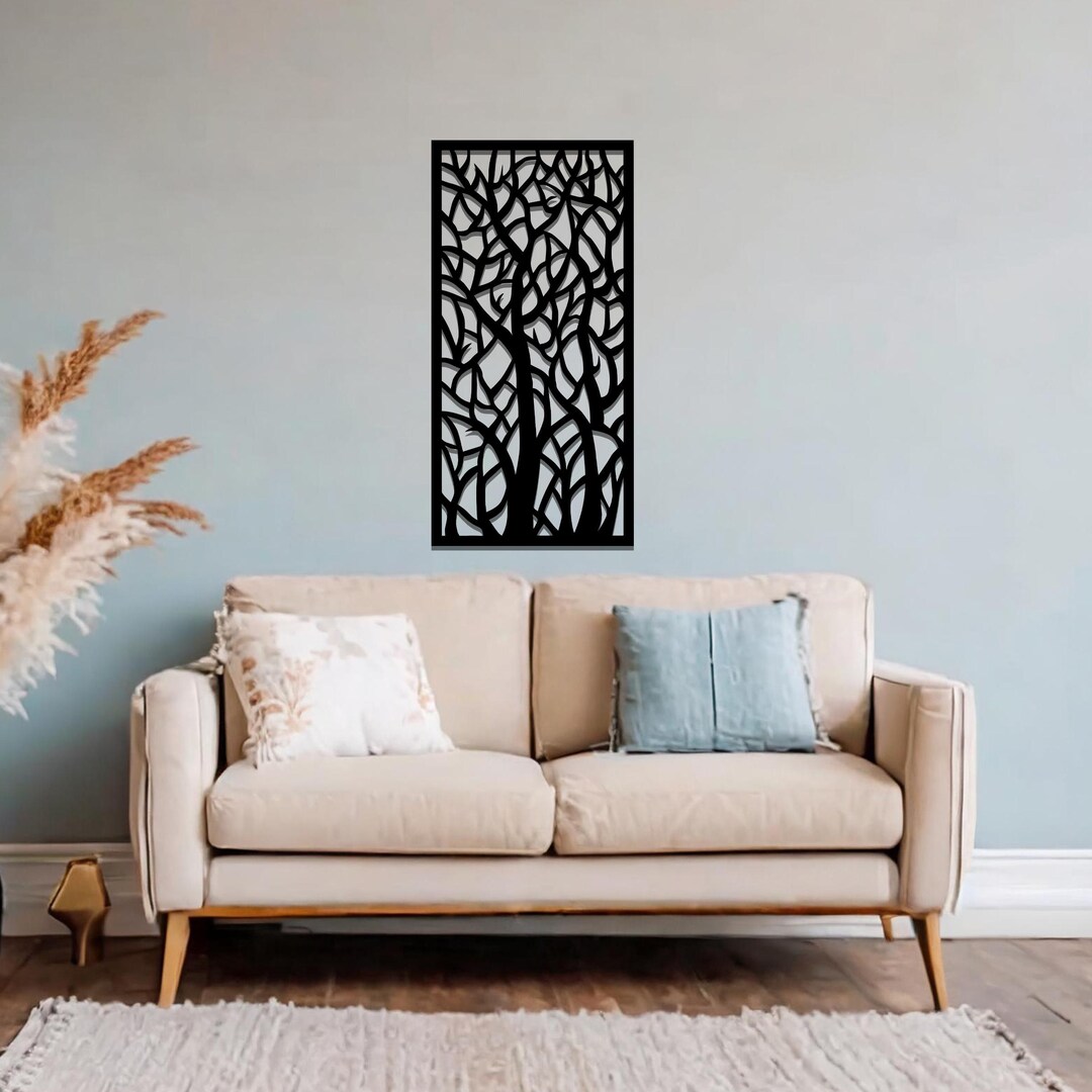 Metal Tree Branch Wall Art – Modern Home Hanging Decor - Etsy