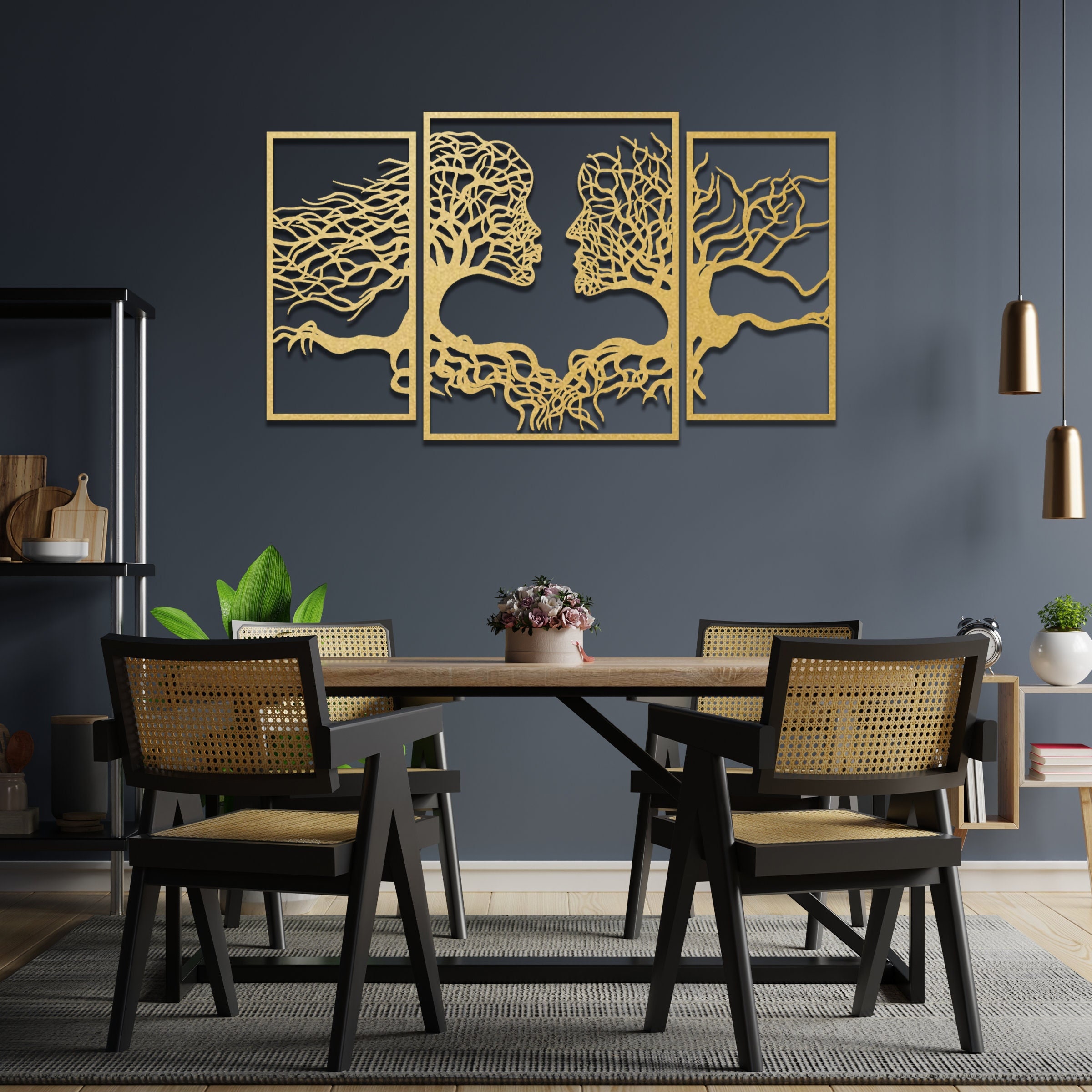 Unique Home Wall Decor Wooden Celtic Tree of Life Faces Wall - Etsy UK