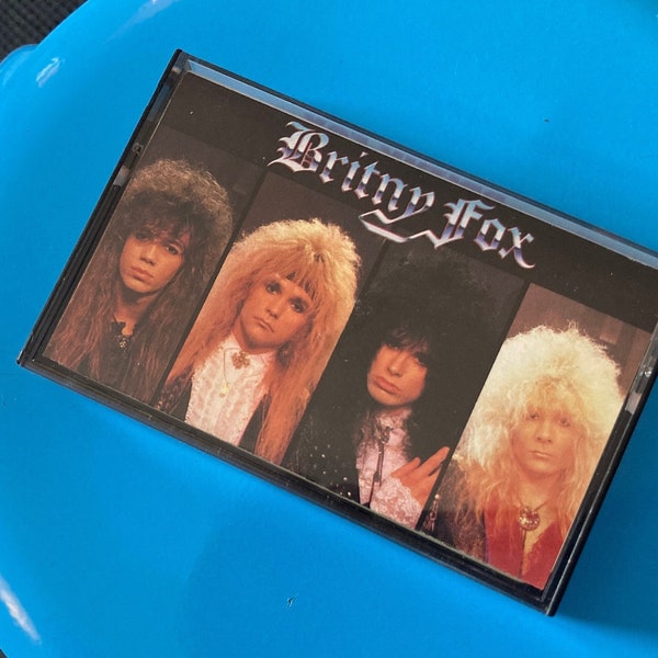 Britny Fox self-titled on a Columbia audio cassette.