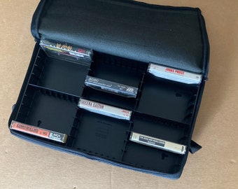 early 90’s Gemini™ 30 count strapped audio cassette tape carry case.