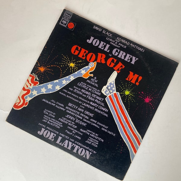 Cohan & Layton’s ‘George M!’ original Broadway cast recording on a stereo Columbia Masterworks LP.