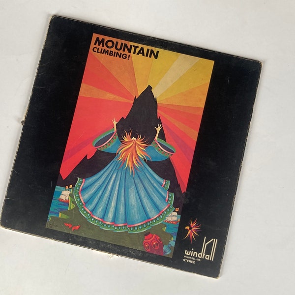 Mountain ‘Climbing!’ on a gatefold-ed stereo Windfall LP.