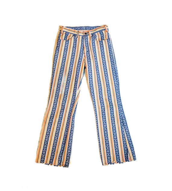 vintage “Big E” LEVI'S patterned kick flare high r