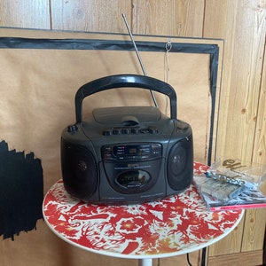 Retro Y2K Nostalgia Escáner de radio portátil Radio FM Reproductor