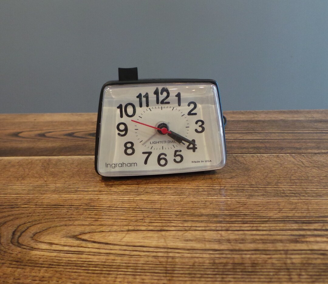 Fantastically Plastic Ingraham Manual Electric Buzzing Alarm Clock. Etsy