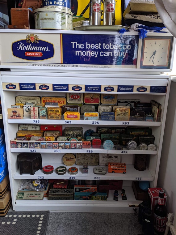 tobacco shelving Rothmans Cigarette shop display cabinet