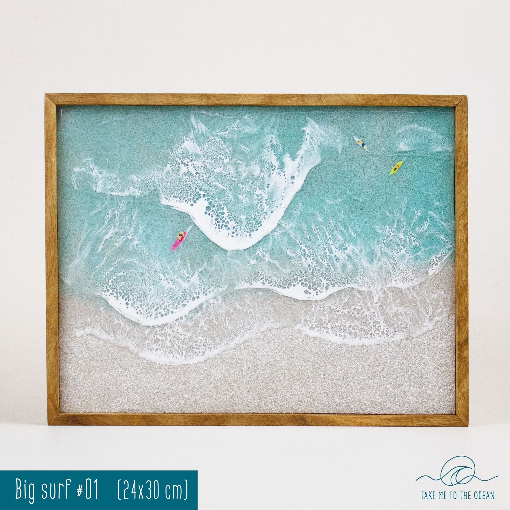 Artista usa tablas de surf como lienzos para exquisitas pinturas oceánicas