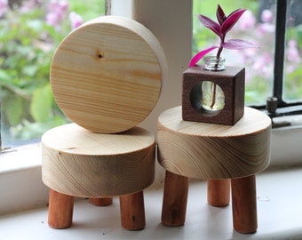 Chunky Baby Wooden Plant Pot Stands