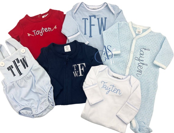 Boys Mystery Monogram Gift Set, Baby Boy Monogram Gift Set, Baby