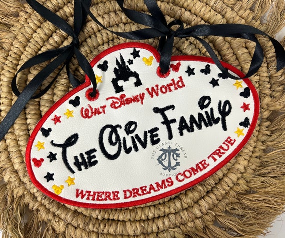 Mouse Trip Stroller Tag Classic, Stroller spotter, Custom Stroller Tag, Wheelchair Tag,Scooter Tag,Vacation Stroller Tag,Mouse Trip Stroller