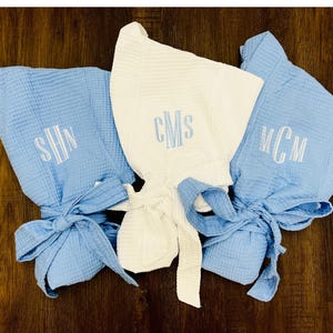 Bridesmaid Robes Personalized | Waffle Bridal Party Robes | Getting Ready Wedding Robes | Monogrammed Bride Squad Gifts