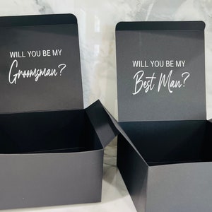 Personalized Name Groomsmen Box, Best Man Empty Gift Box for Groomsmen Proposal, Groomsmen Favors, Best Man Box, Groomsman Gift Box