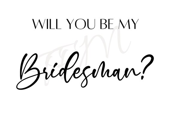 Bridesman Proposal Download, Bridesmaid Card Download, Wedding Party Proposal, Will You Be My DIY Download, Groomsman DIY, Maid of Honor