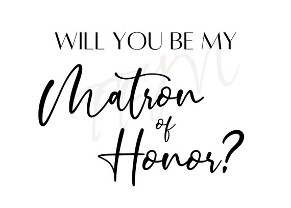 Matron of Honor Proposal Download, Bridesmaid Card Download, Wedding Party Proposal, Will You Be My DIY Download, Groomsman DIY, Bridesmaid