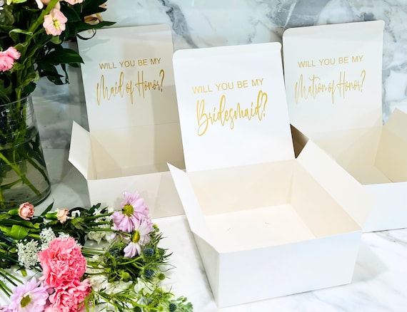 Personalized Bridesmaid Proposal Box,Personalized Keepsake Box, Bridesmaid Gift Box,Proposal Bridal Party Box,Bridesmaid Empty Box