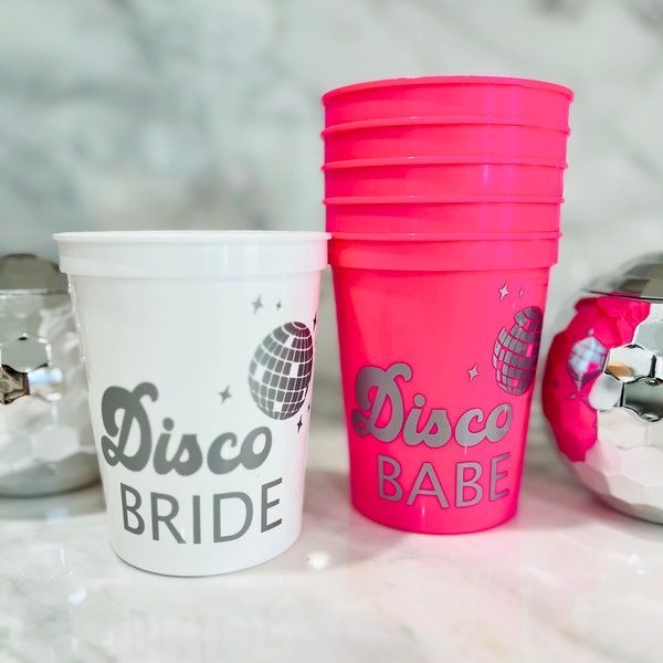 Disco Bachelorette Party Stadium Cup, Last Disco Bachelorette Party Cups, Bachelorette Party Cups, Disco Bride, Disco Party Cups, Disco Babe