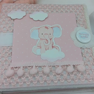 Album personalizzato per bambine, primo anno, regalo per la nuova nipote, album per neonati preconfezionato, regalo per la futura mamma,