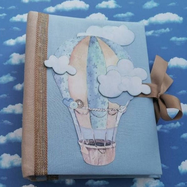 Personalized Scrapbook Mini Album for Little Boy,Gift for Grandparents,gift for a Birthday,for Baptism