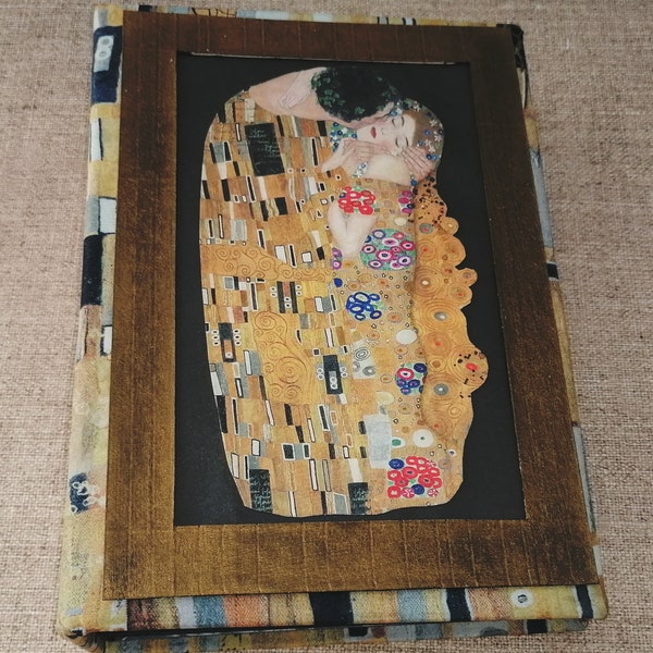 Album Scrapbook avec papier collection Klimt, Mini Album