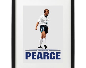 Stuart Pearce England Euro/'96 Football Signed Autograph PRINT 6x4/" GIFT