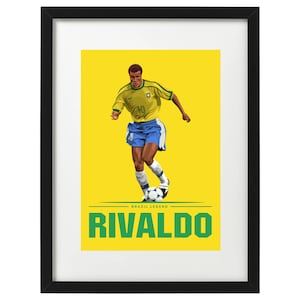 Rivaldo brazil art print