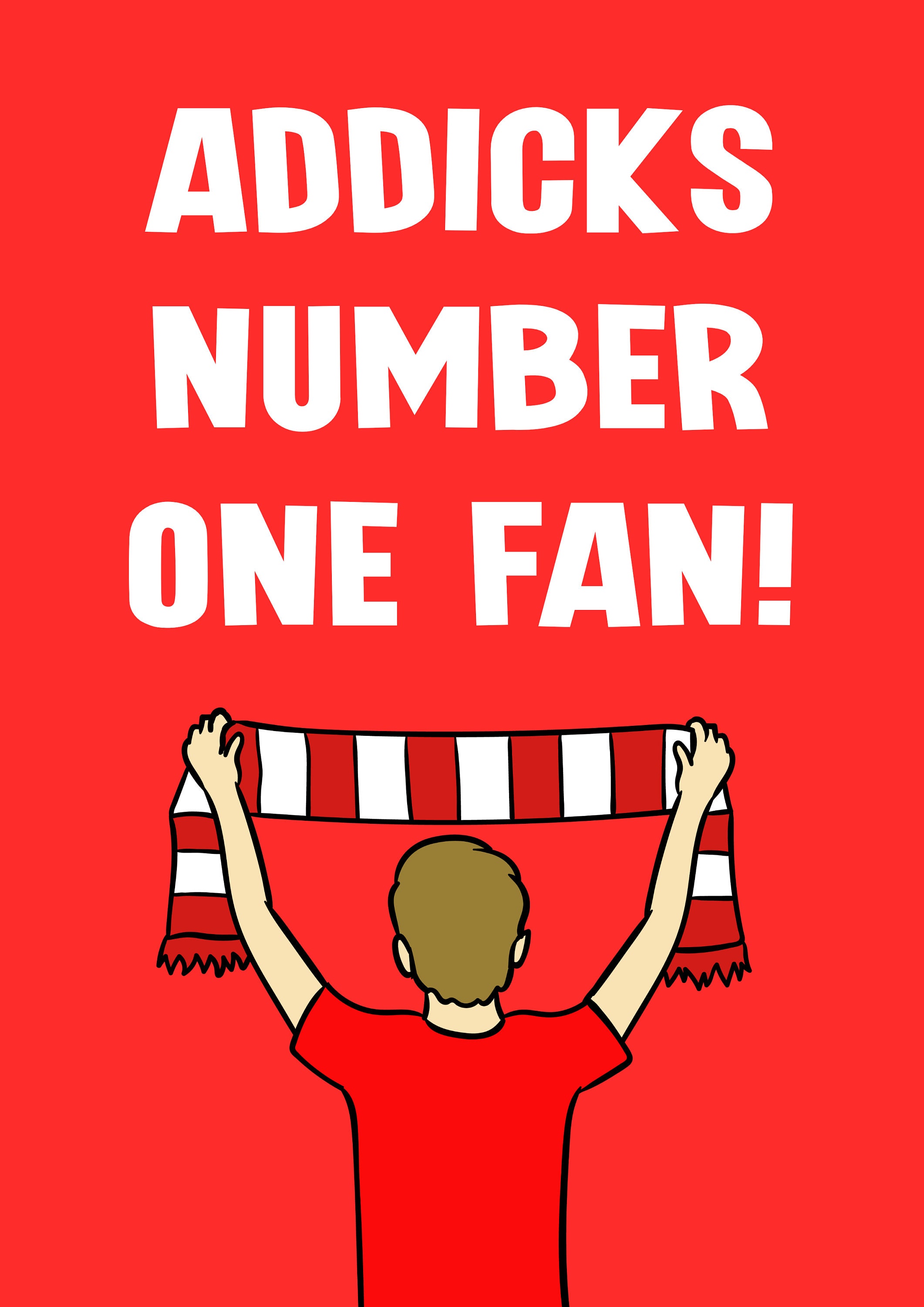 Addicks Number One Fan Art Print - Etsy