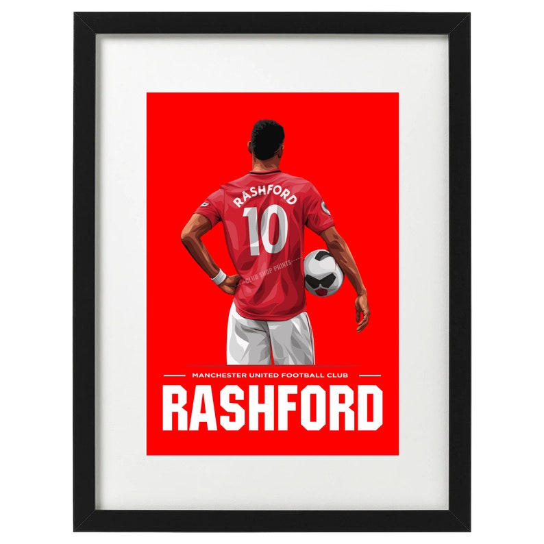 Marcus Rashford Manchester United art print Art ...
