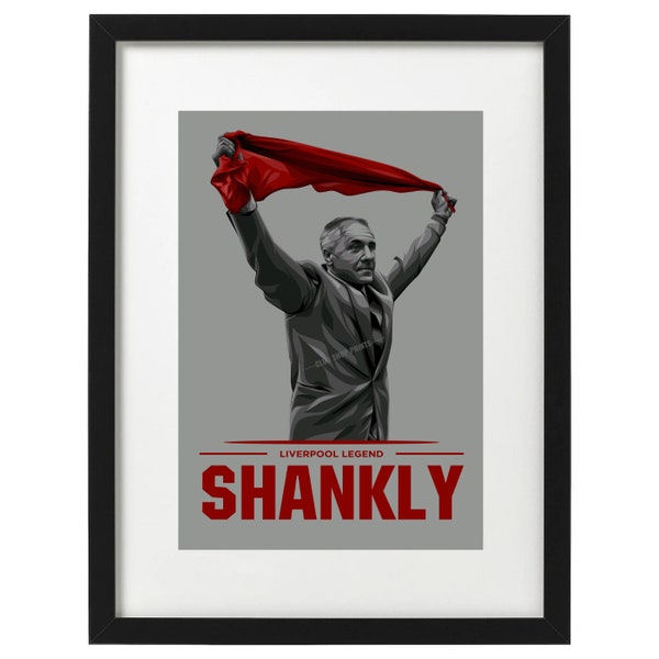 Bill Shankly Liverpool art print